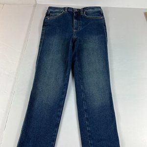 We The Free Jeans Women's 28 Raw Edge High Rise Jeggings Sweet Blue Frayed Denim